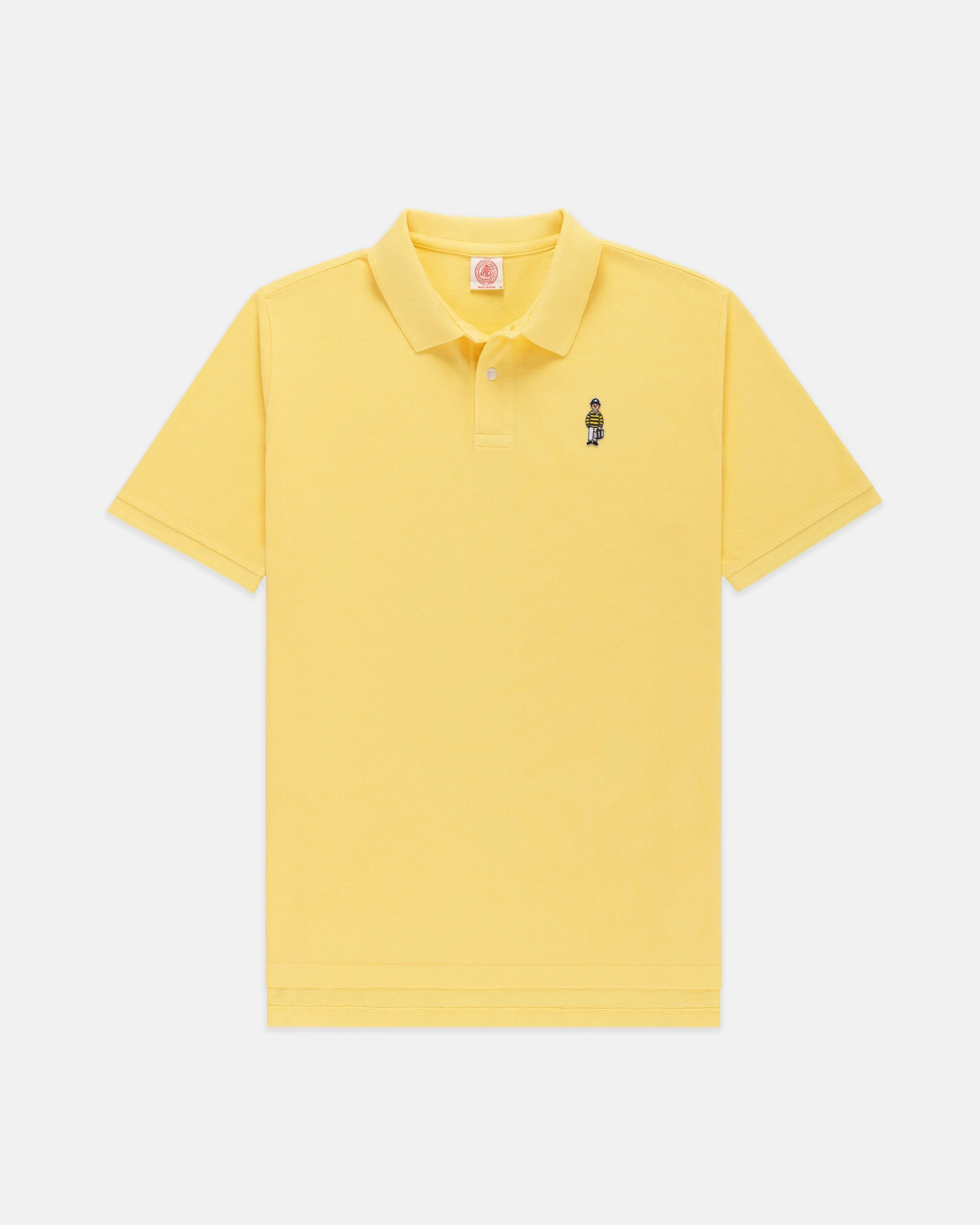 YELLOW IVY GUY COTTON PIQUE POLO - 1