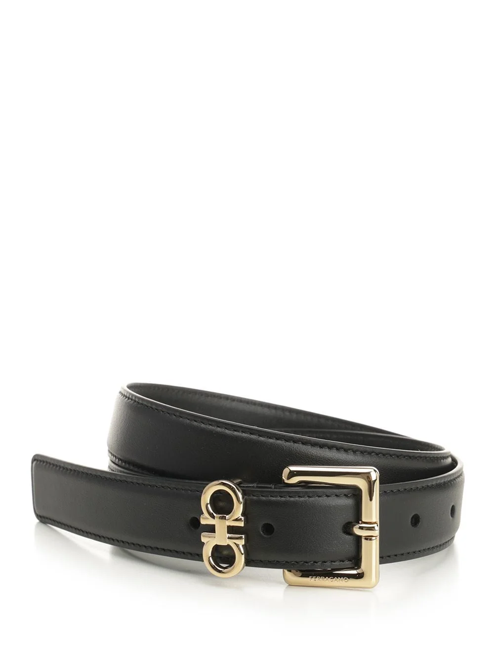 Ferragamo Women "Gancini" Mini Loop Belt - 1