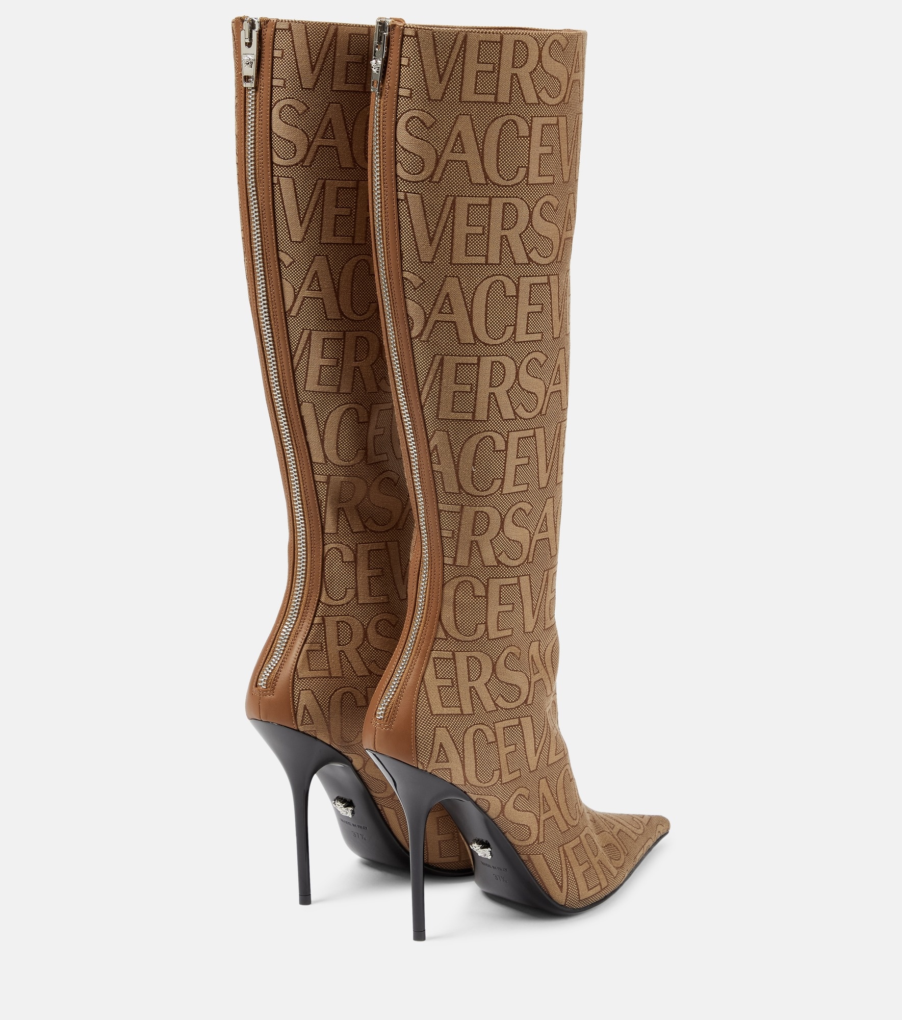 Versace Allover knee-high boots - 3