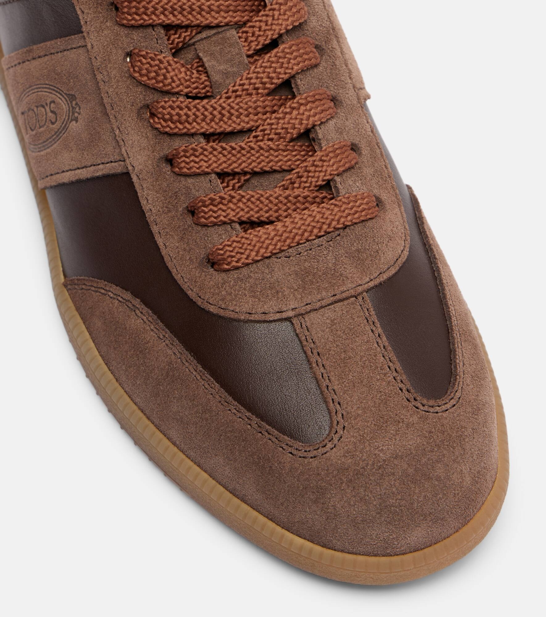 Tabs suede and leather sneakers - 5