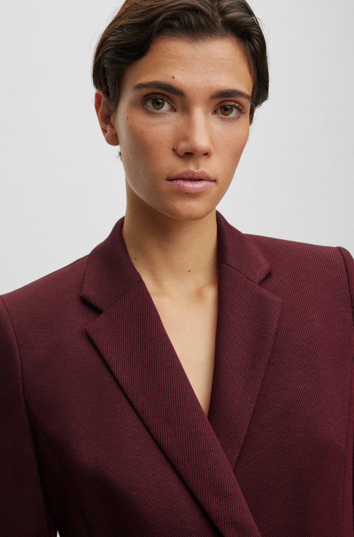 SLIM-FIT JACKET IN HEAVYWEIGHT CORDUROY WITH ASYMMETRICAL BUTTONS - 5