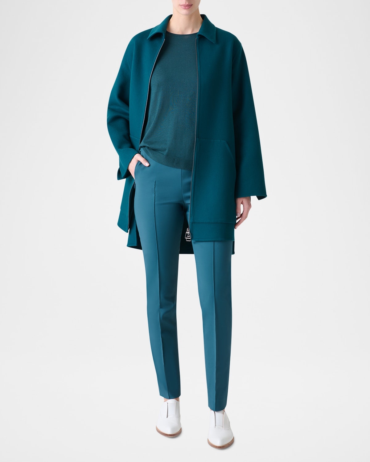 Fabiola Double-Face Cashmere Coat - 4