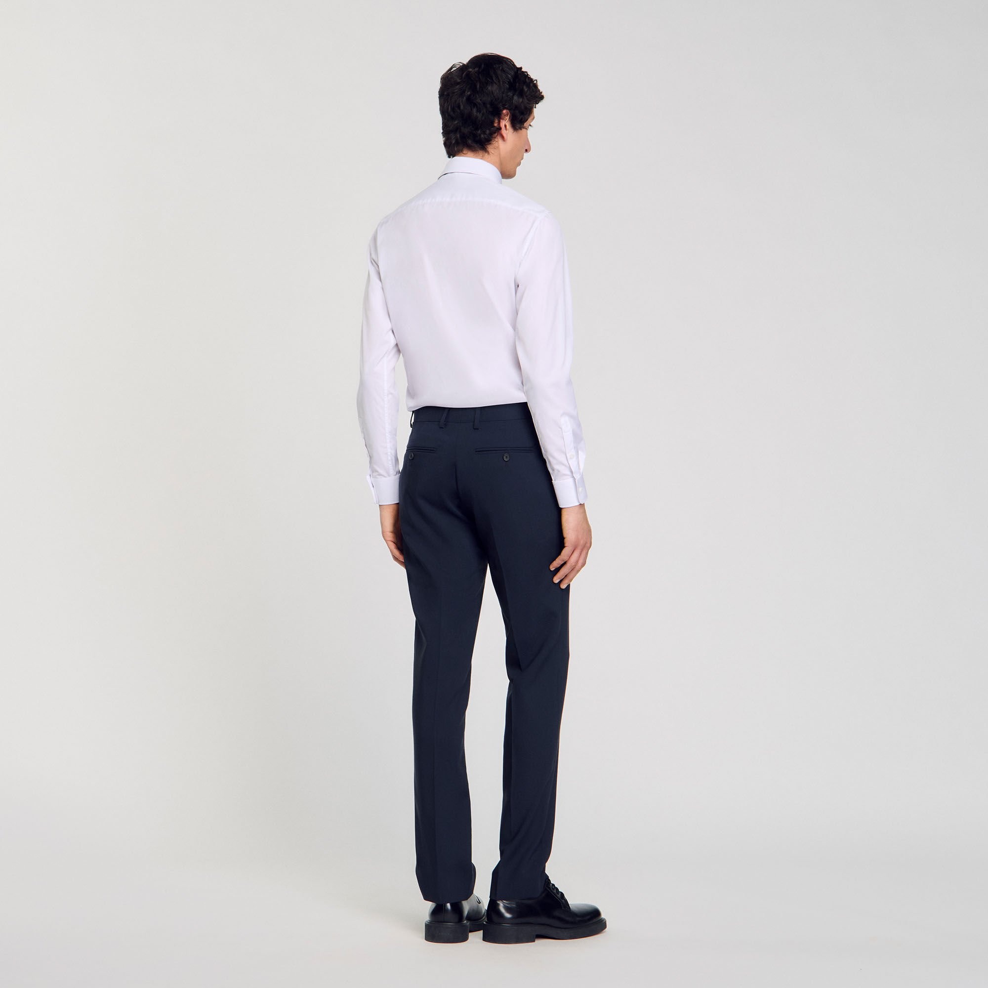 WOOL SUIT TROUSERS - 5