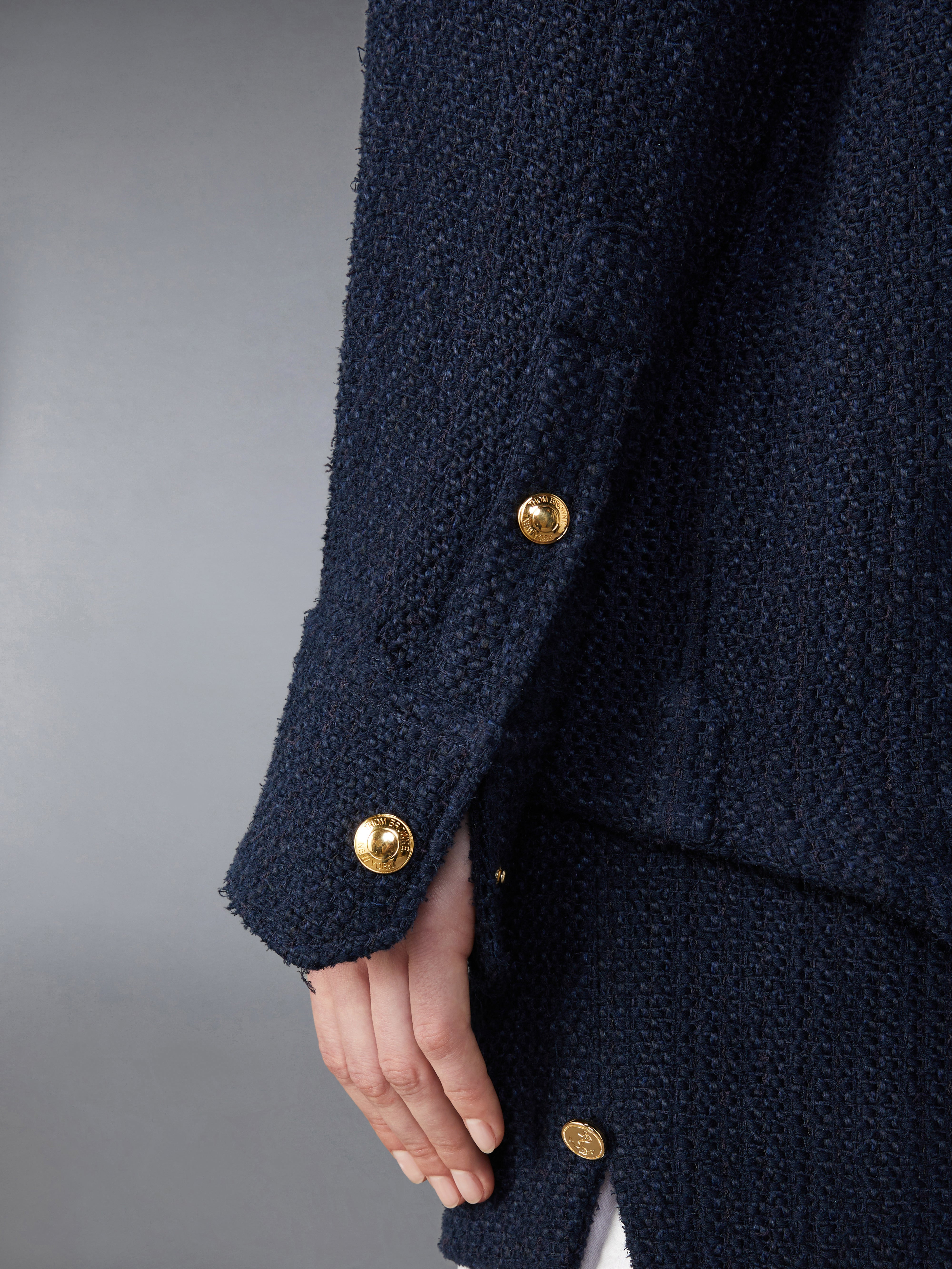 Solid Tweed Shirt Jacket - 4