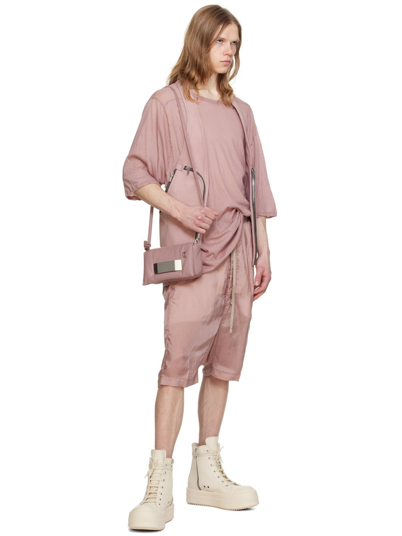 Rick Owens Pink Bauhaus Leather Vest outlook