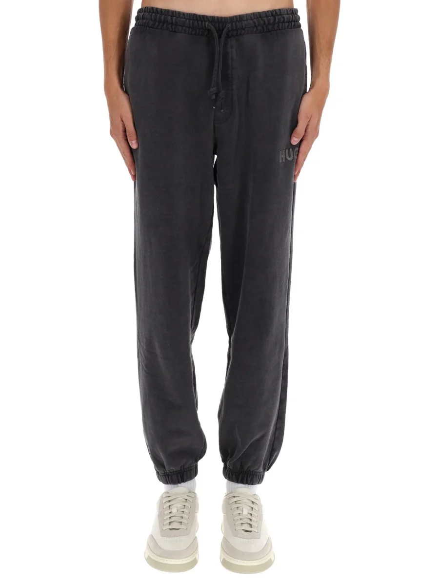 DELWONY PANTS WITH LOGO - 1