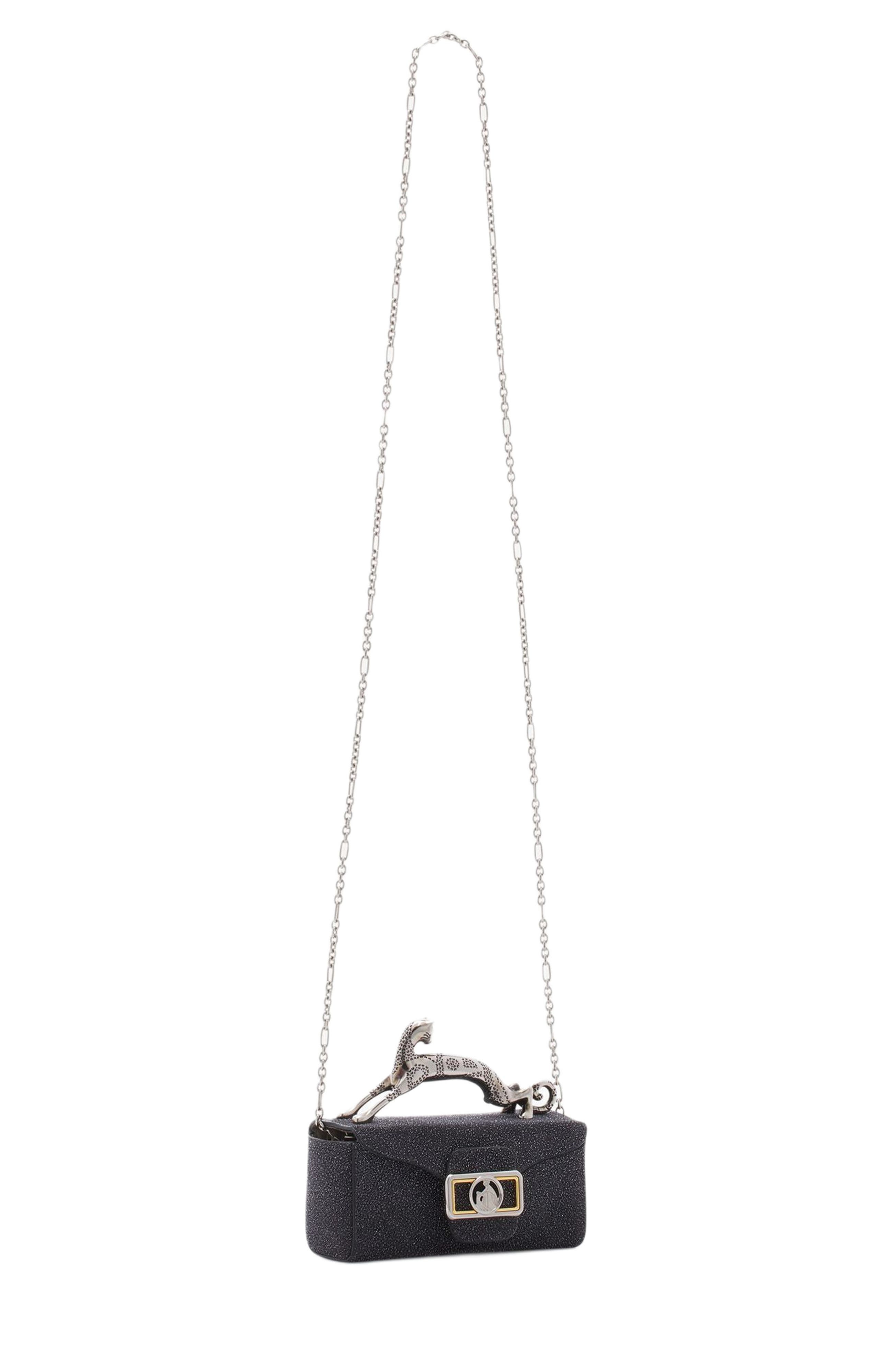 Lanvin Micro Pencil Cat Bag In Suede in Black at Nordstrom - 3