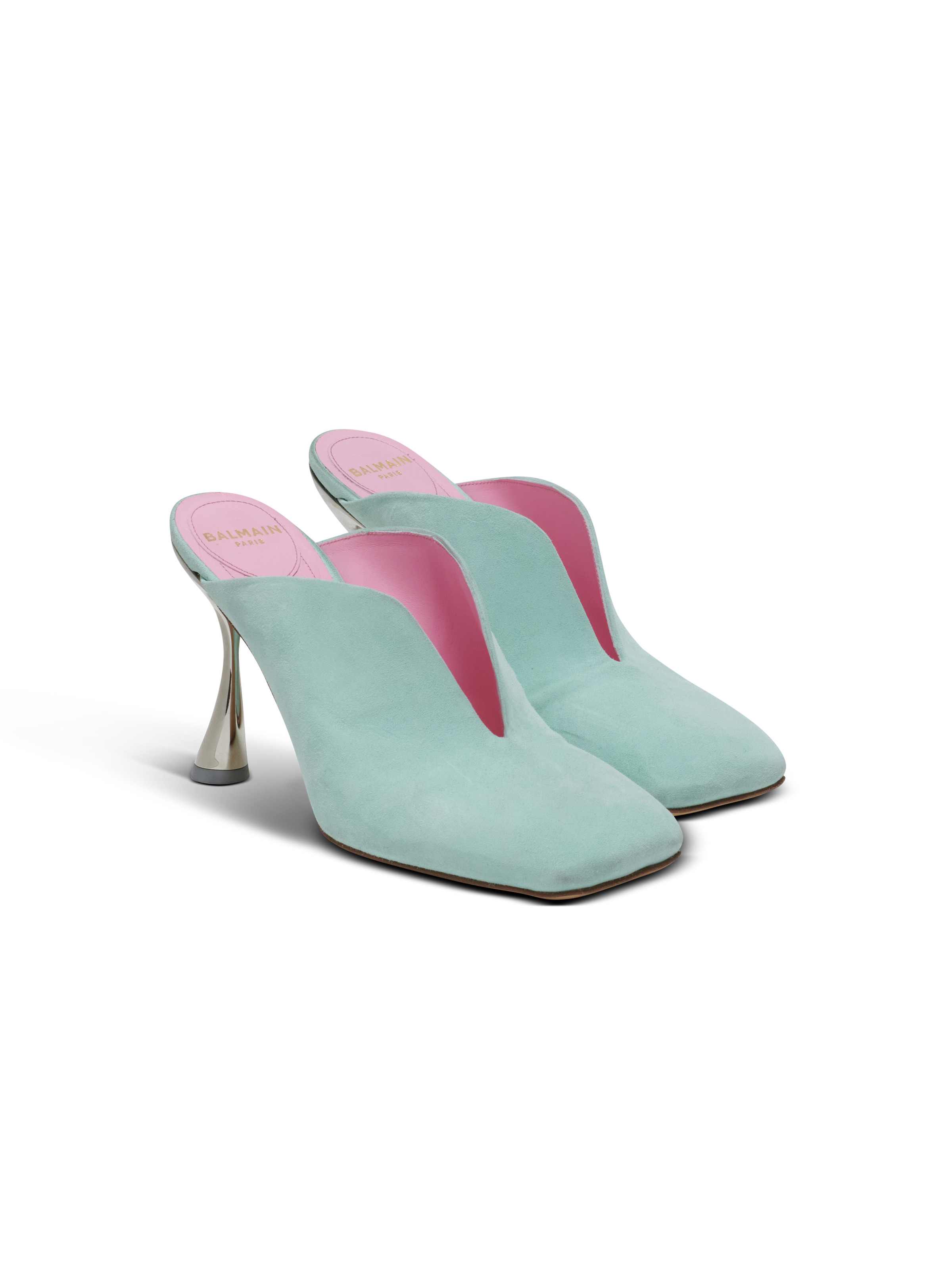 Heeled Eden mules in suede leather - 2