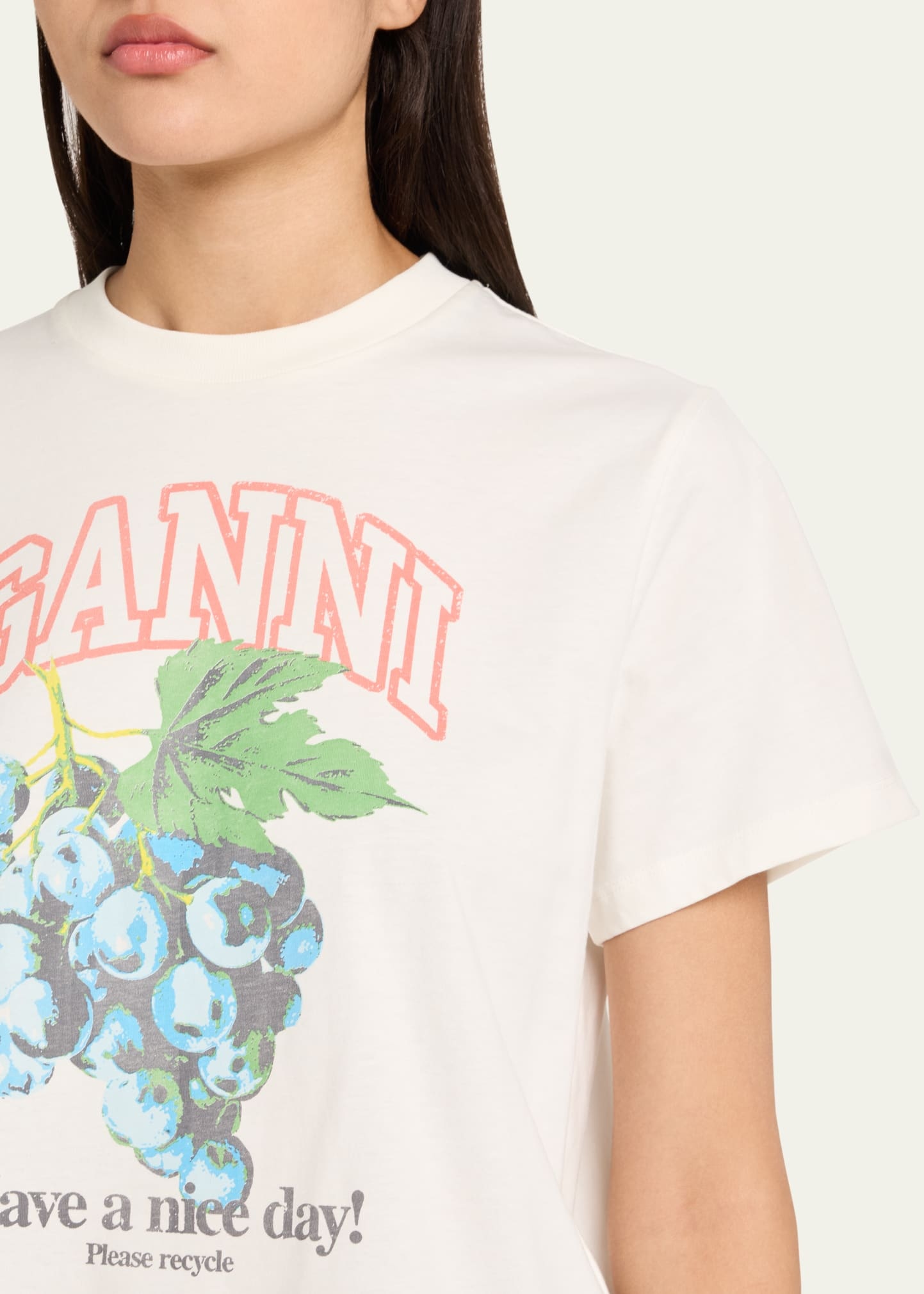 Relaxed Cotton-Jersey Grapes T-Shirt - 5