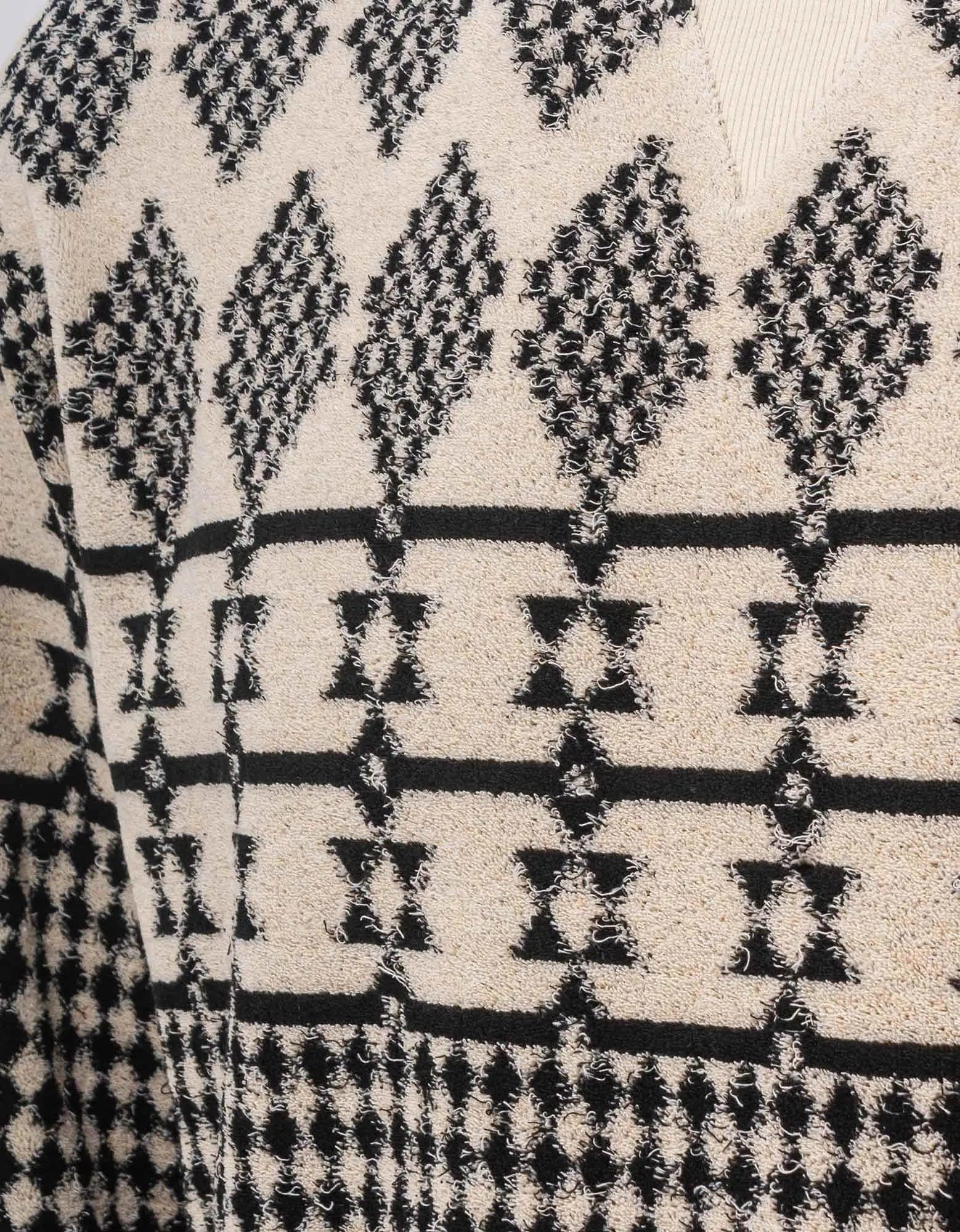 Saint Laurent Neutral Jacquard Sweatshirt - 3