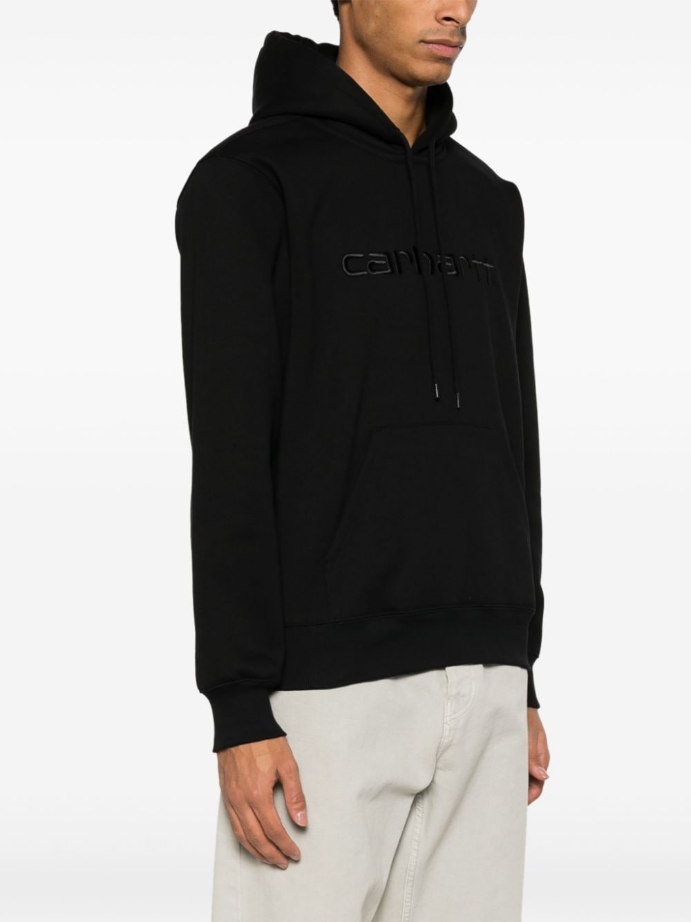 logo-embroidered cotton-blend hoodie - 6
