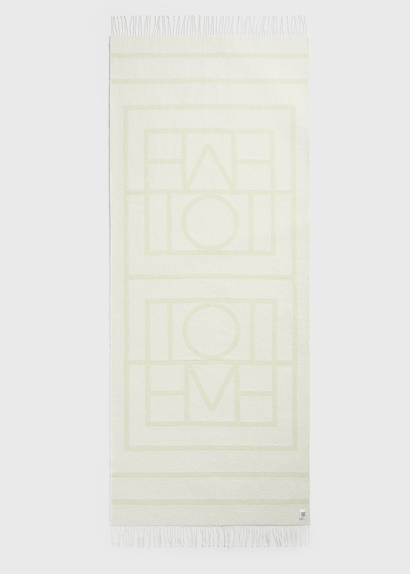 Totême Monogram jacquard sarong ecru/straw outlook