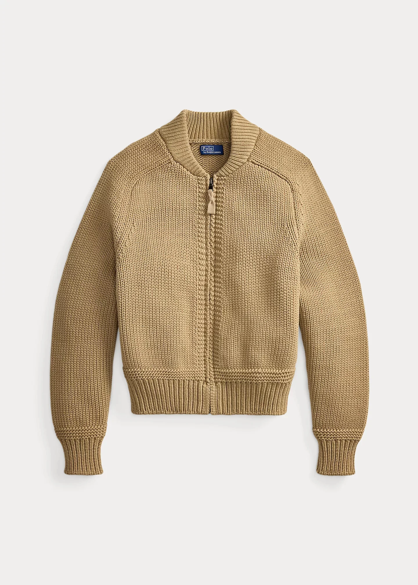 Cotton-Blend Full-Zip Sweater - 1