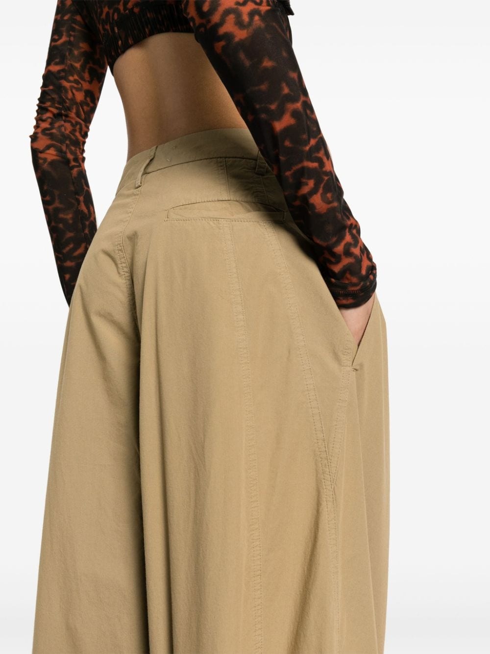 Phebe mid-waist wide-leg trousers - 5
