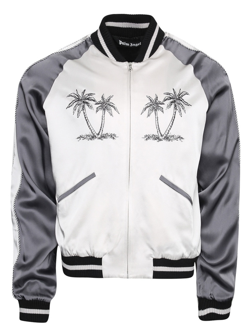 Palms Souvenir Jacket Anthracite Grey And White - 1