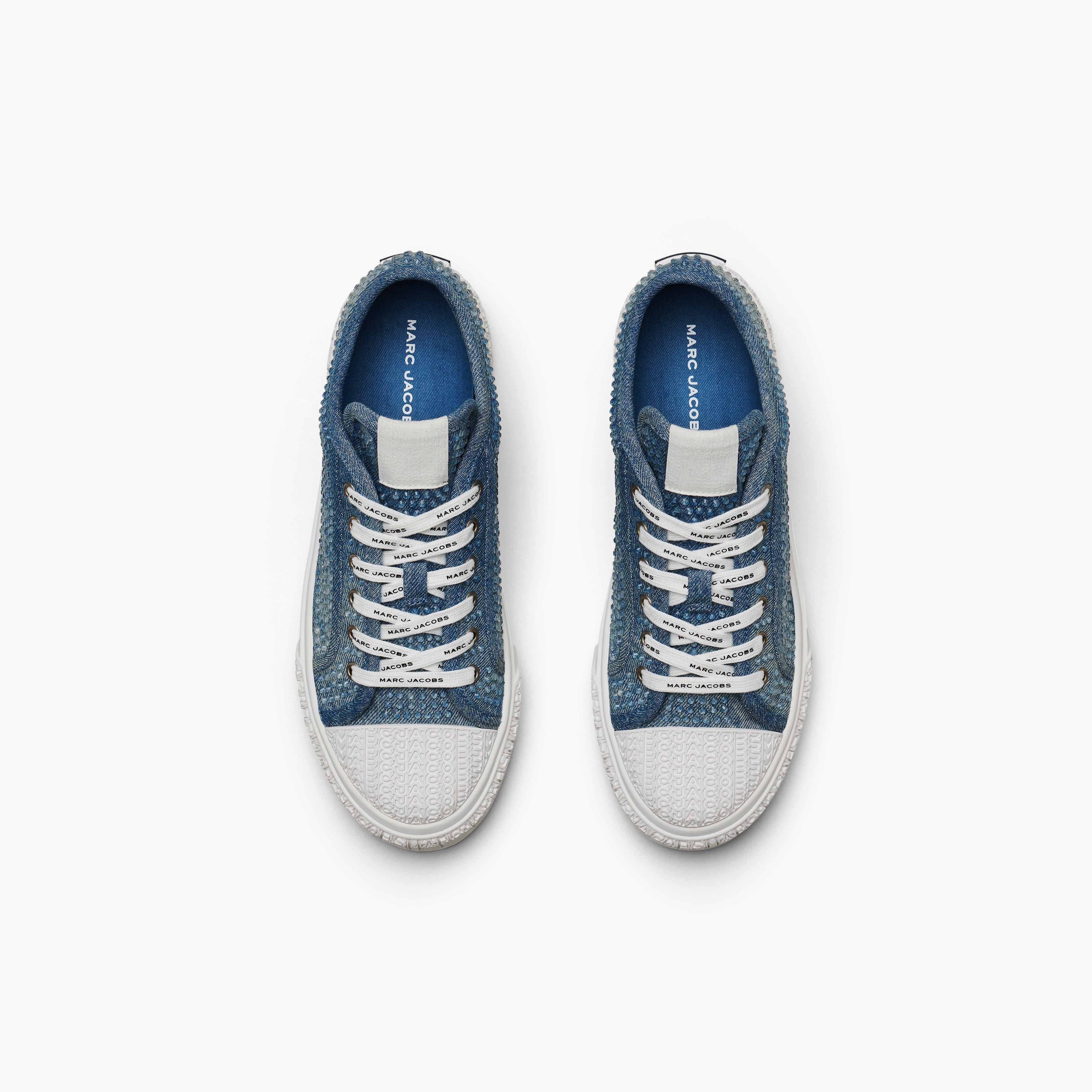 Marc Jacobs テニム スニカ 2S4FSN001F15 402 The Crystal Denim Sneaker | Marc Jacobs | Official Site
