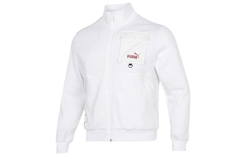 PUMA PUMA Casual Pattern Loose Long Sleeves Jacket Couple Style White 537033-02 outlook