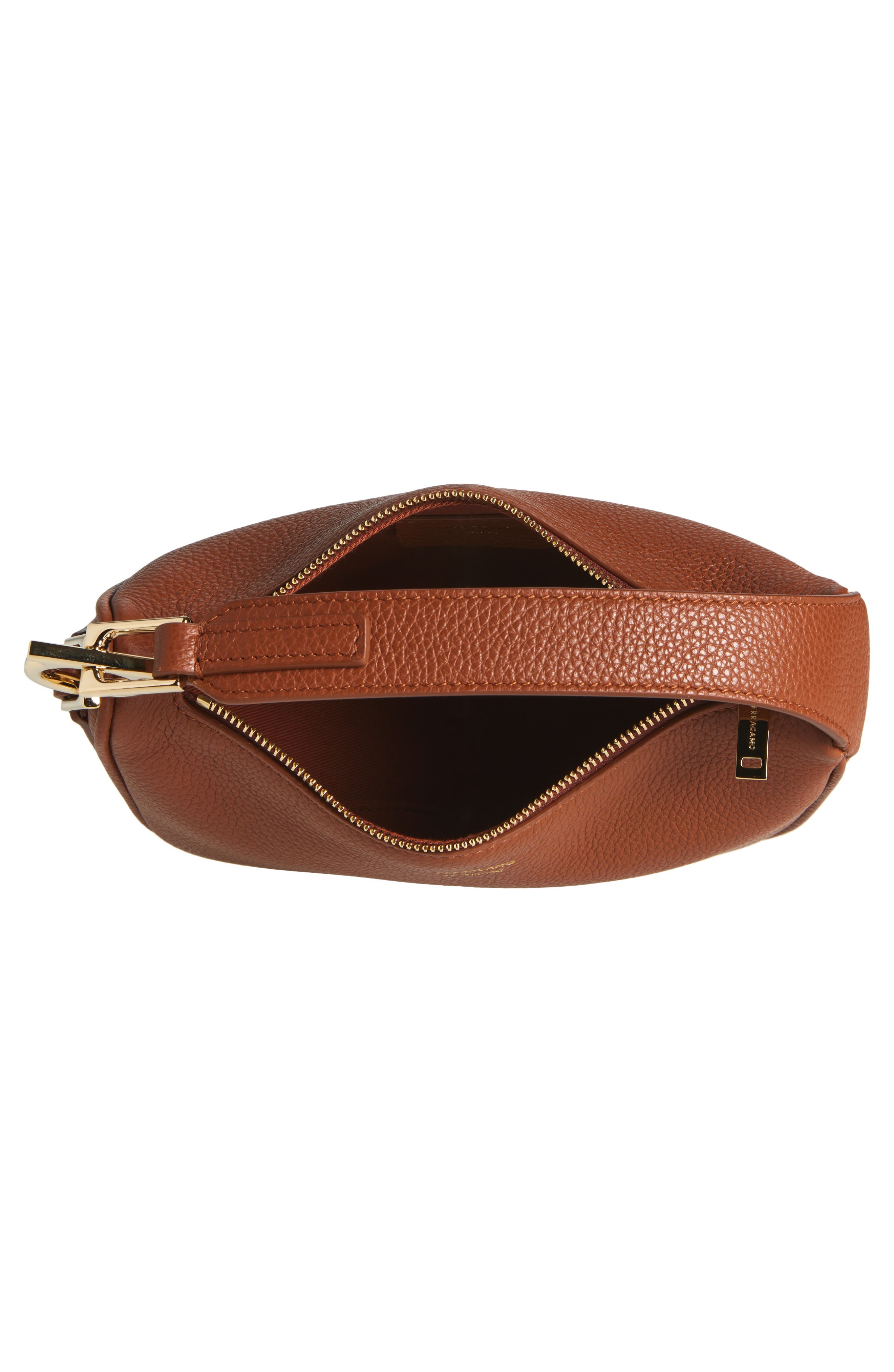 FERRAGAMO Mini Smile Leather Top Handle Bag in New Cognac at Nordstrom - 4
