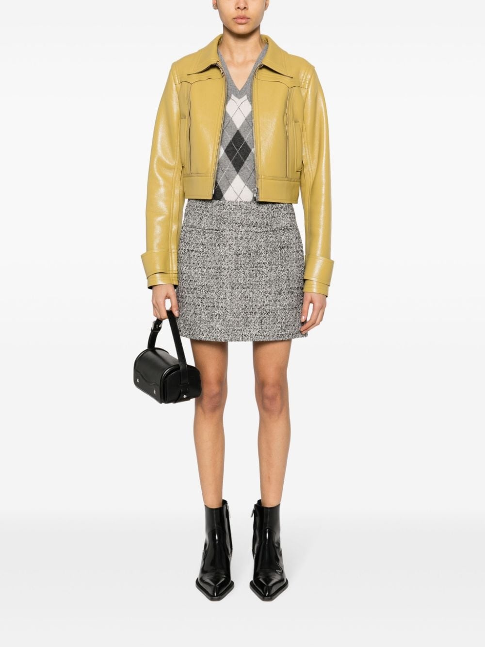 bouclÃ© mini skirt - 2