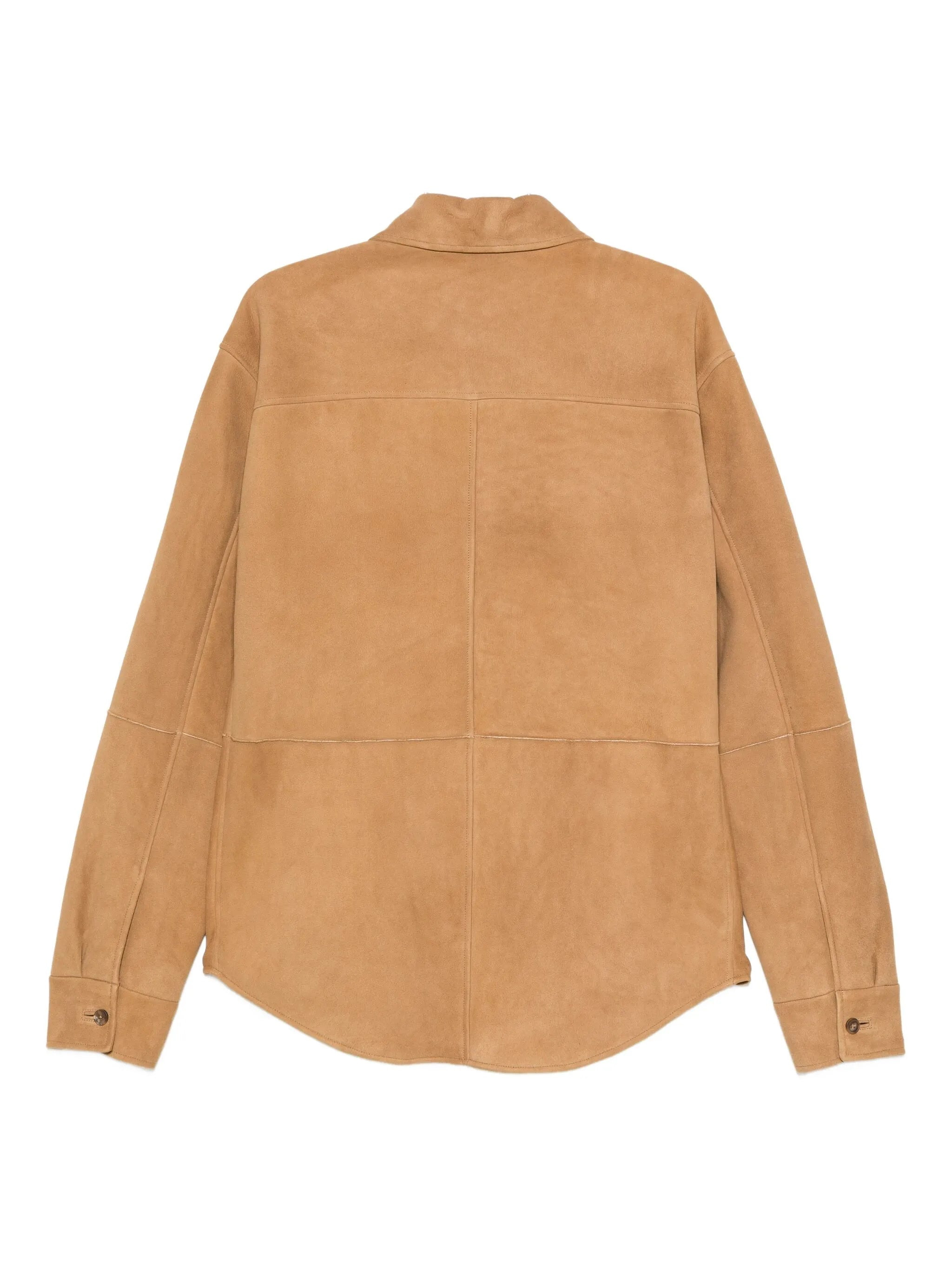 button-down flap-pocket shirt jacket - 2