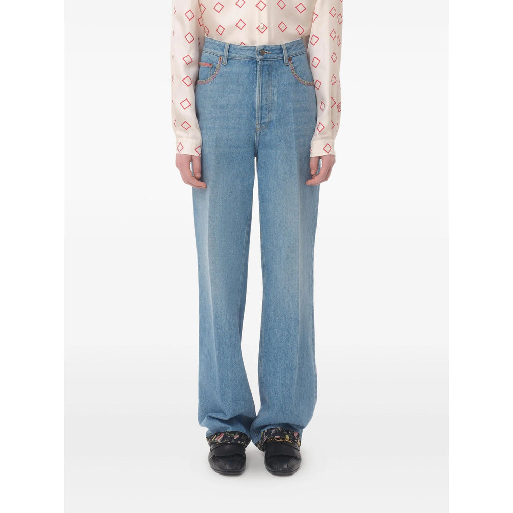 Valentino Blue Denim - Regular & Straight-Leg Jeans Men - 3