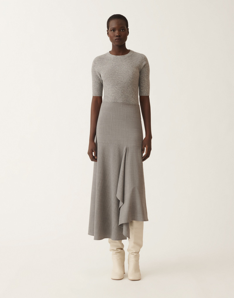Cool wool asymmetrical skirt 3