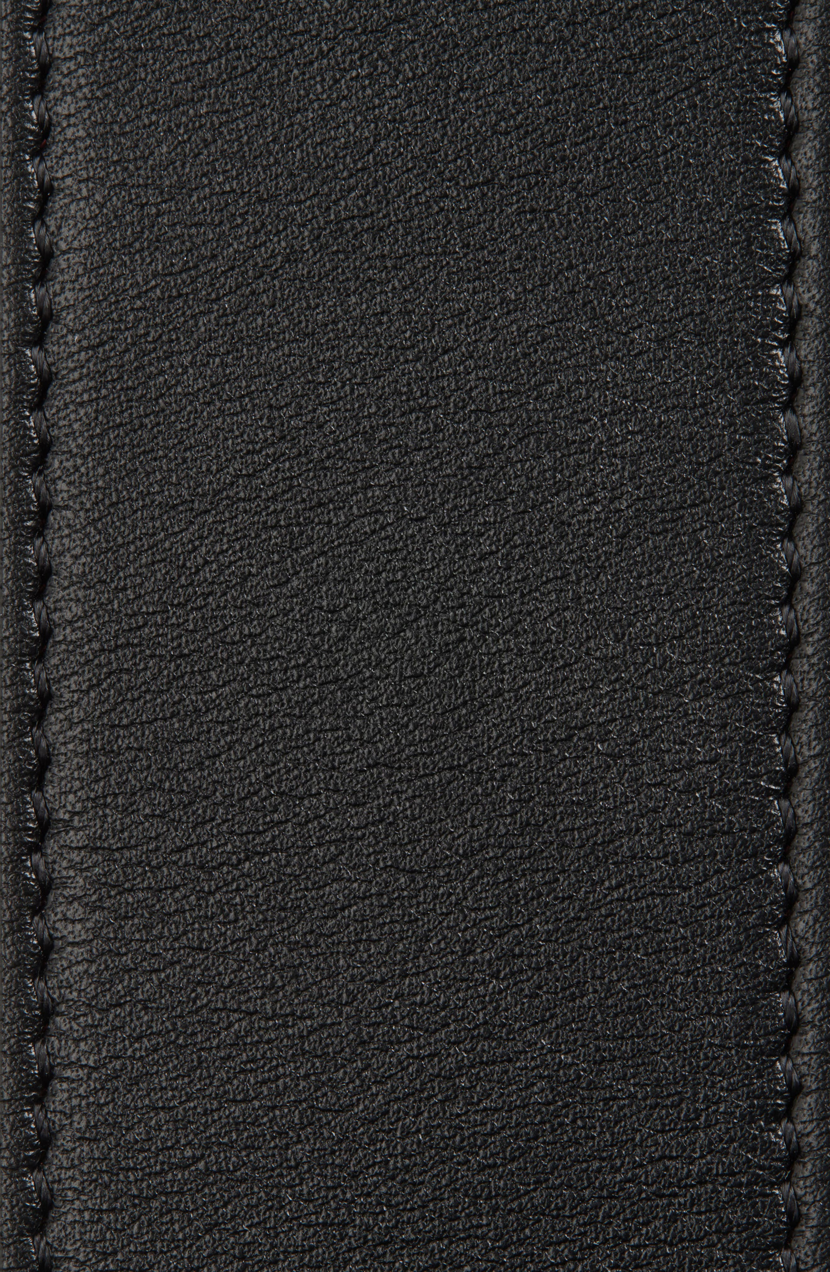 Valentino Garavani VLOGO Signature Reversible Leather Belt in Nero/Rosso V at Nordstrom - 4