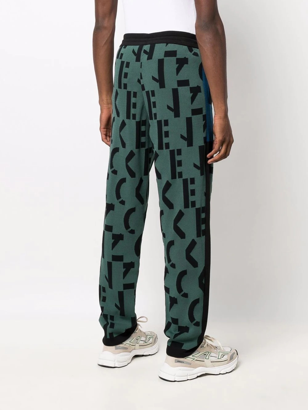 logo-knit straight-leg joggers - 4