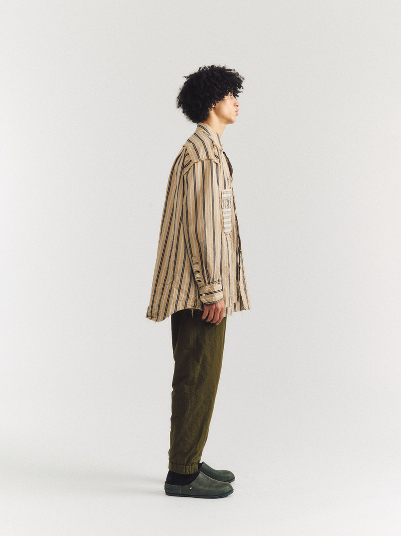 HAMNET RAW EDGE SHIRT - PAPER COT STRIPE - AS IS N° 2 3