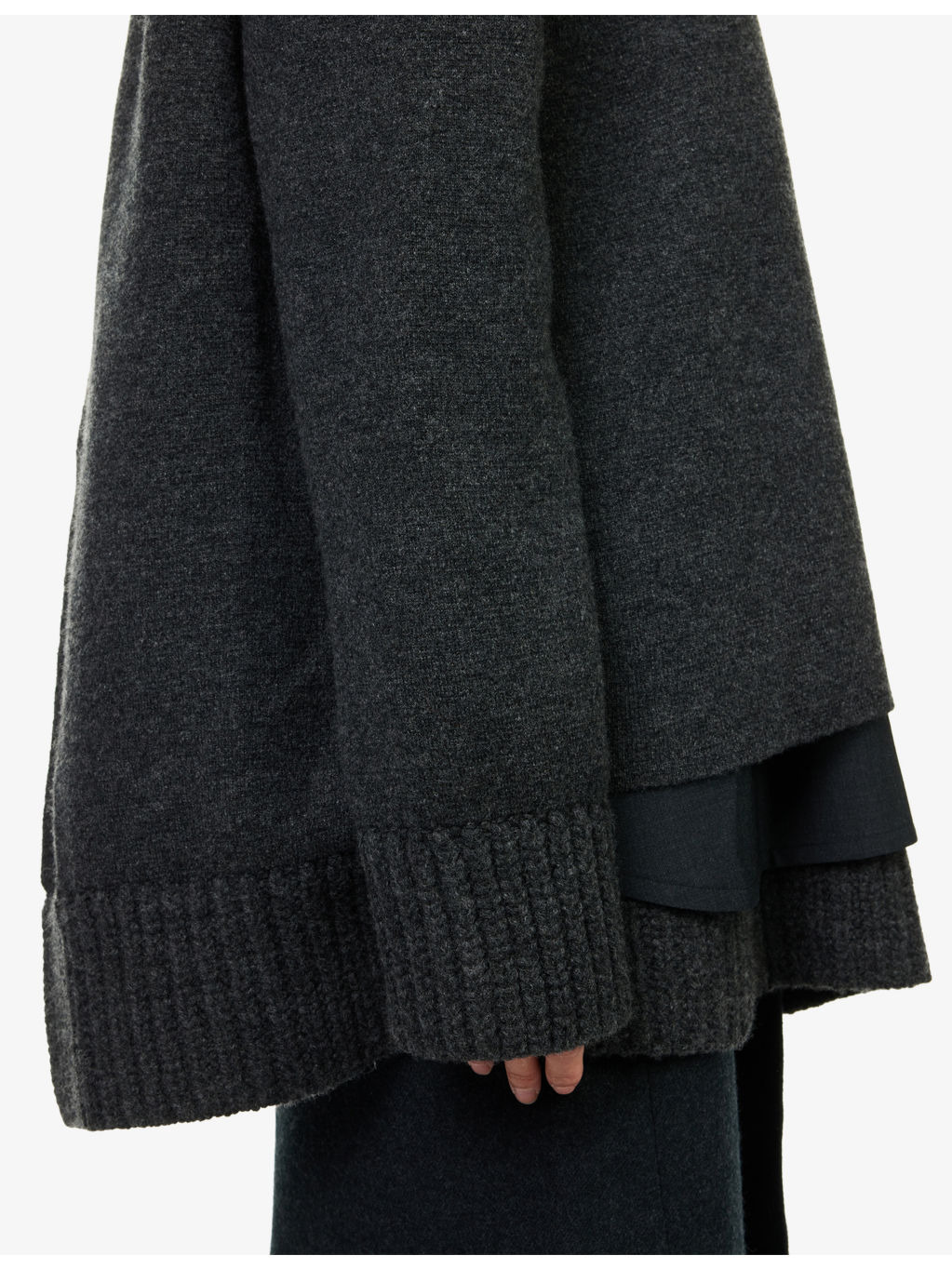 Suiting Wool Knit Jumper Dress - 8