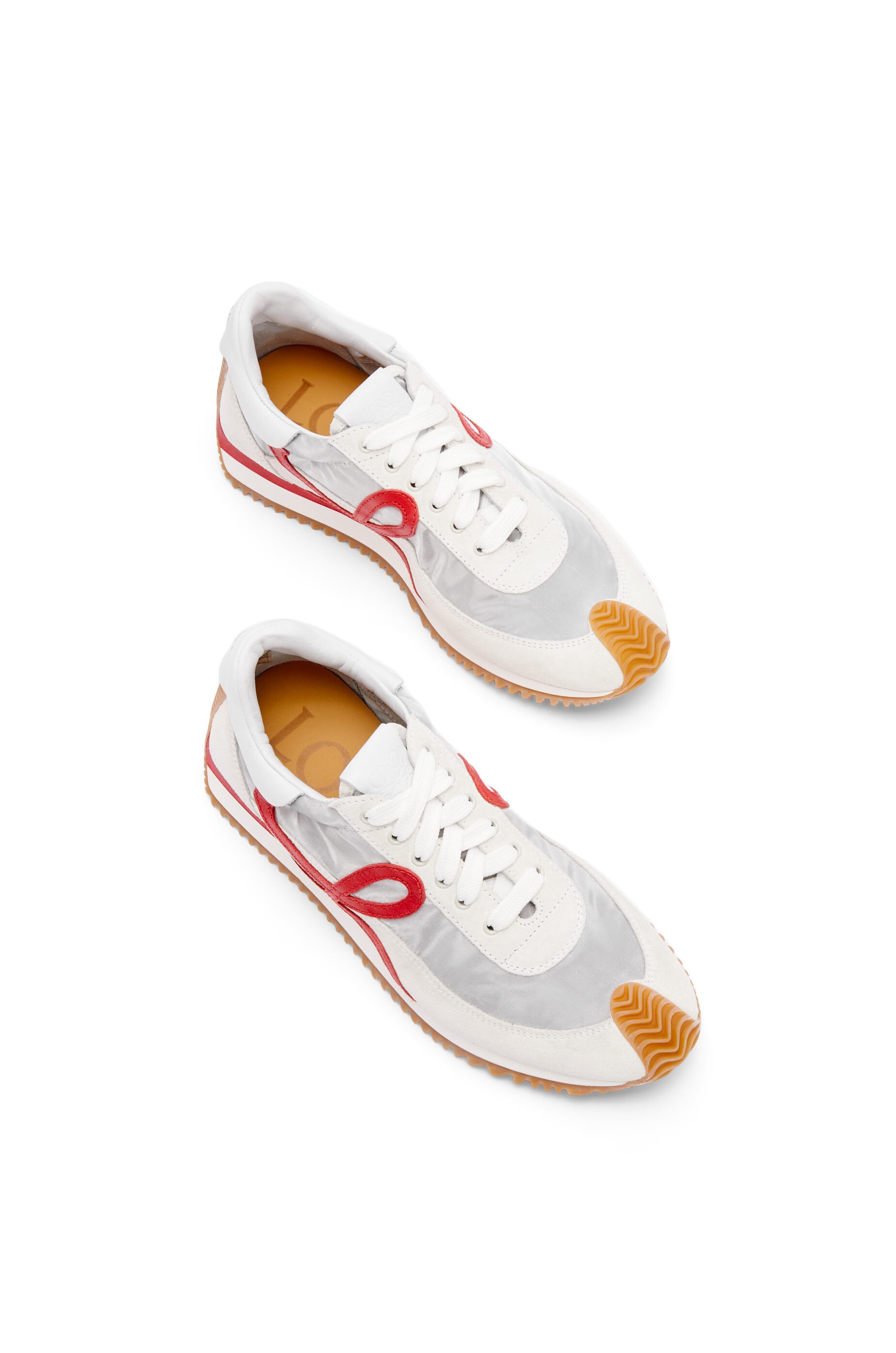 Flow runner in technical mesh and suede - 3