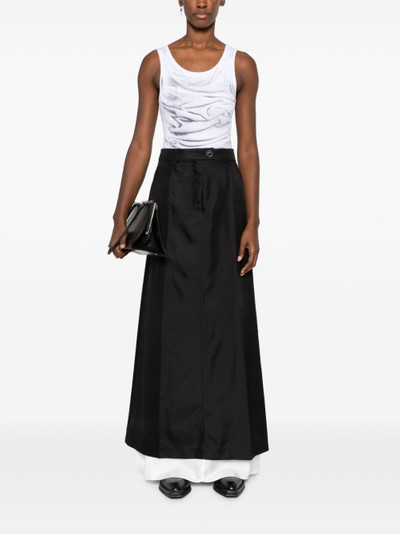 PETER DO double-layer A-line maxi skirt outlook