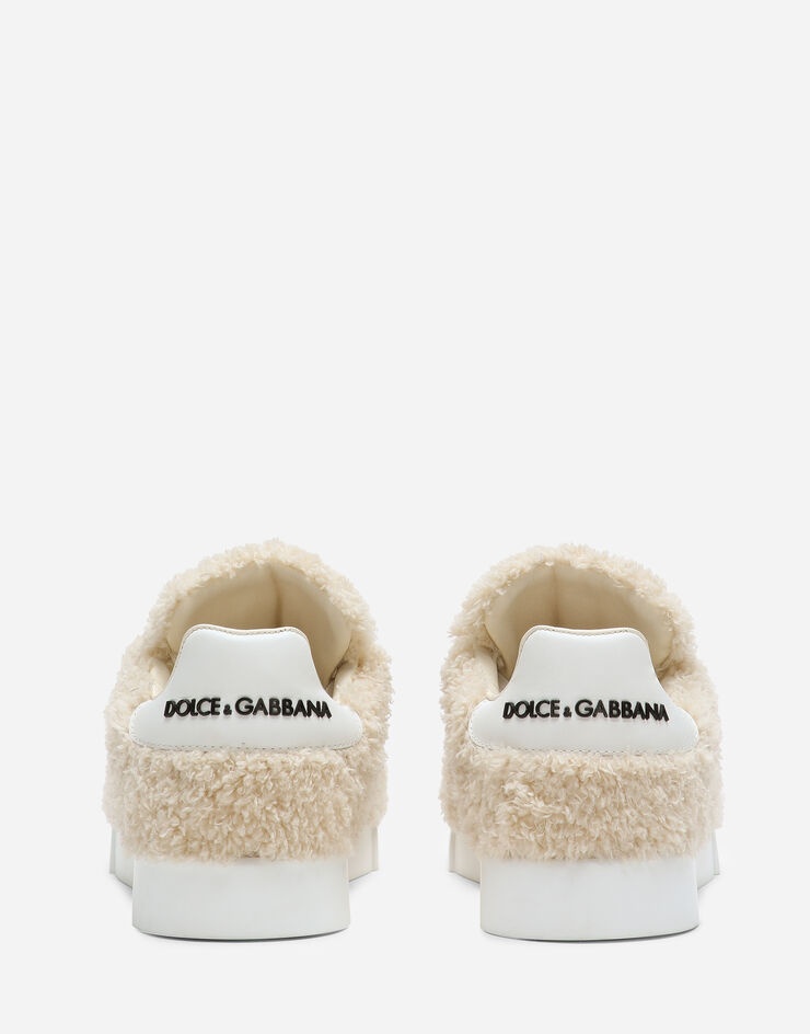 Faux fur Portofino sneakers - 3