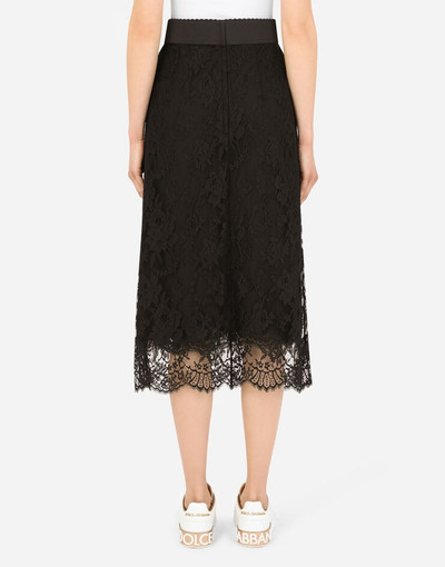 Dolce & Gabbana Chantilly lace pencil skirt outlook