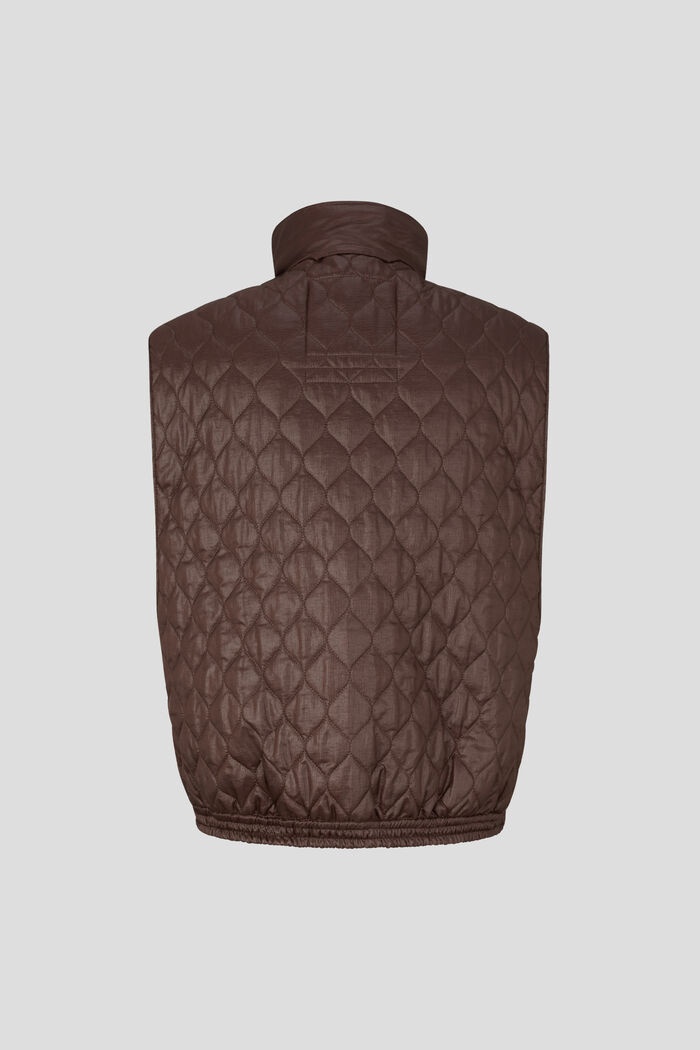 Pride Quilted waistcoat in Chocolate - 7