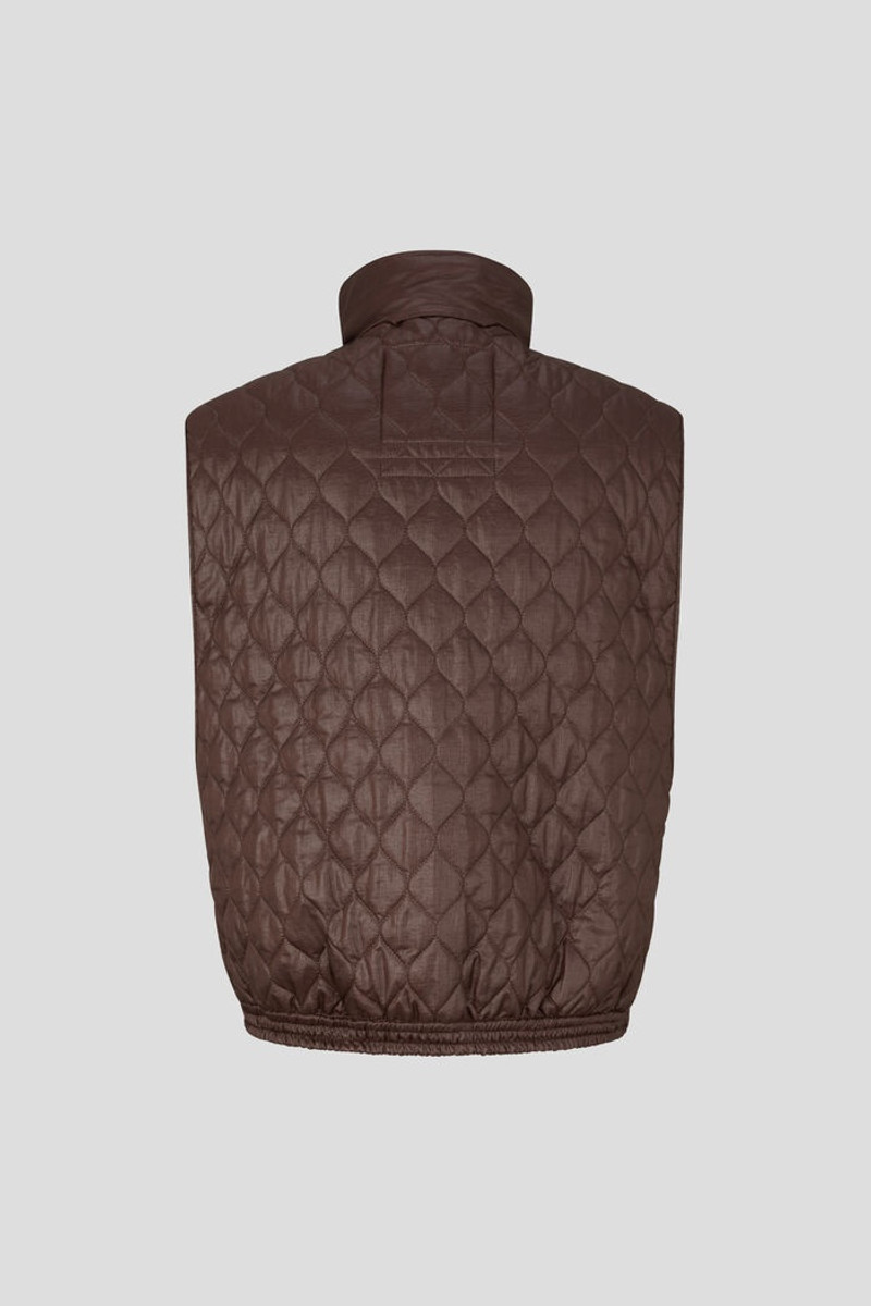 Pride Quilted waistcoat in Chocolate 7