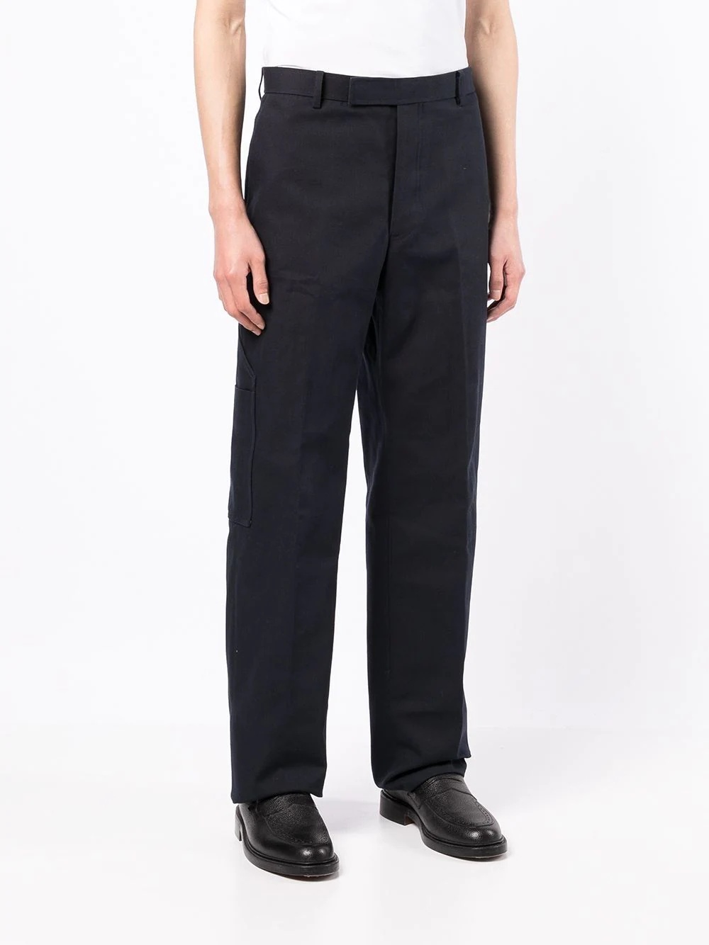 multi-pocket straight-leg trousers - 3