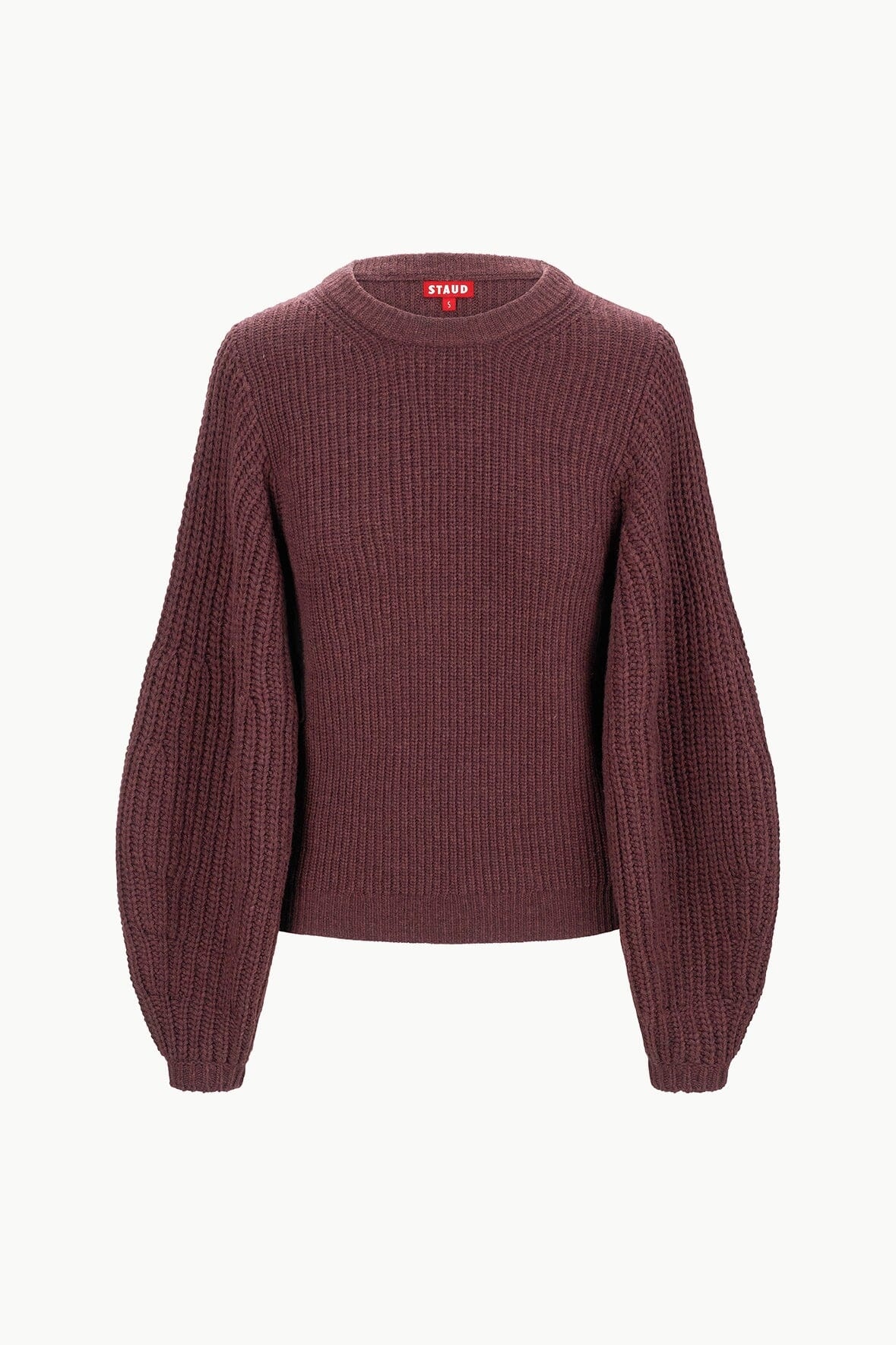 STAUD AURA SWEATER MERLOT - 1