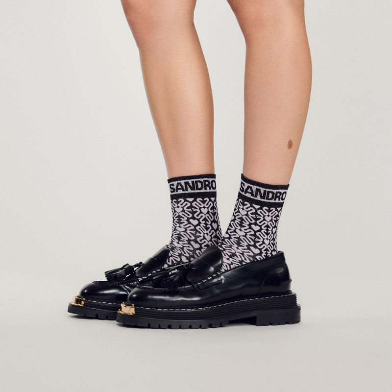 Sandro Shiny double S socks outlook