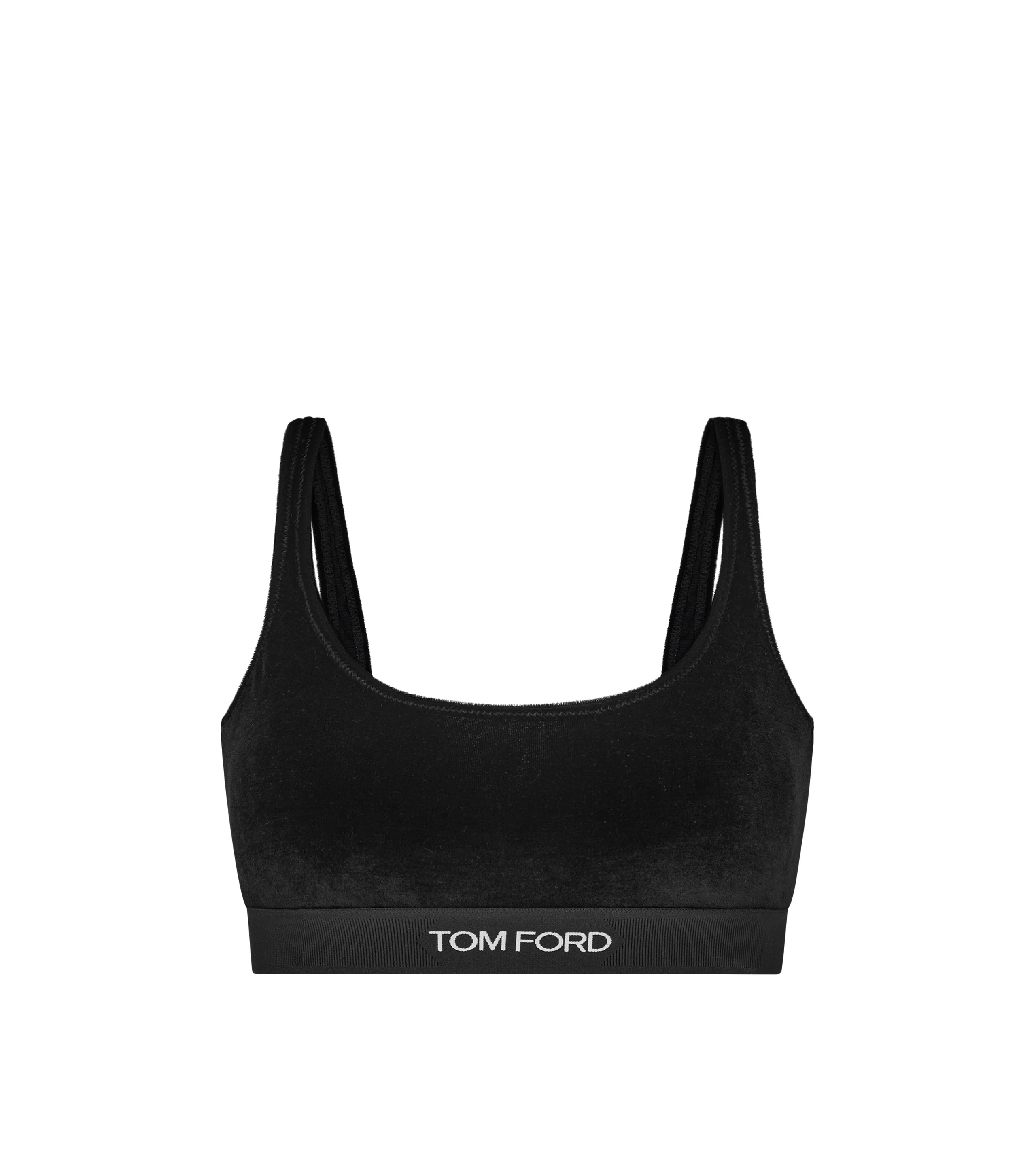 STRETCH LUSTROUS VELOUR SIGNATURE BRALETTE - 1