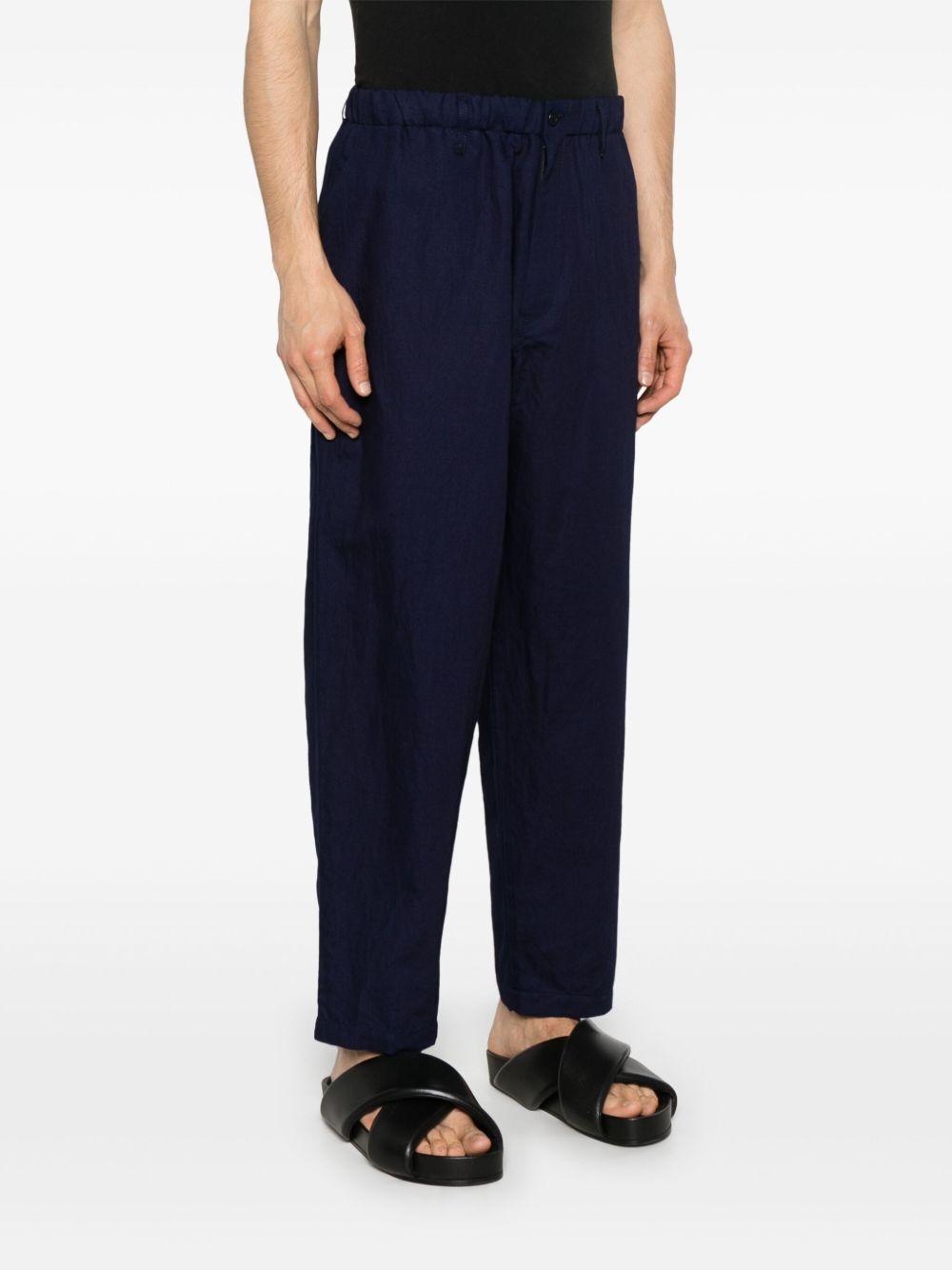 slub-texture trousers - 3
