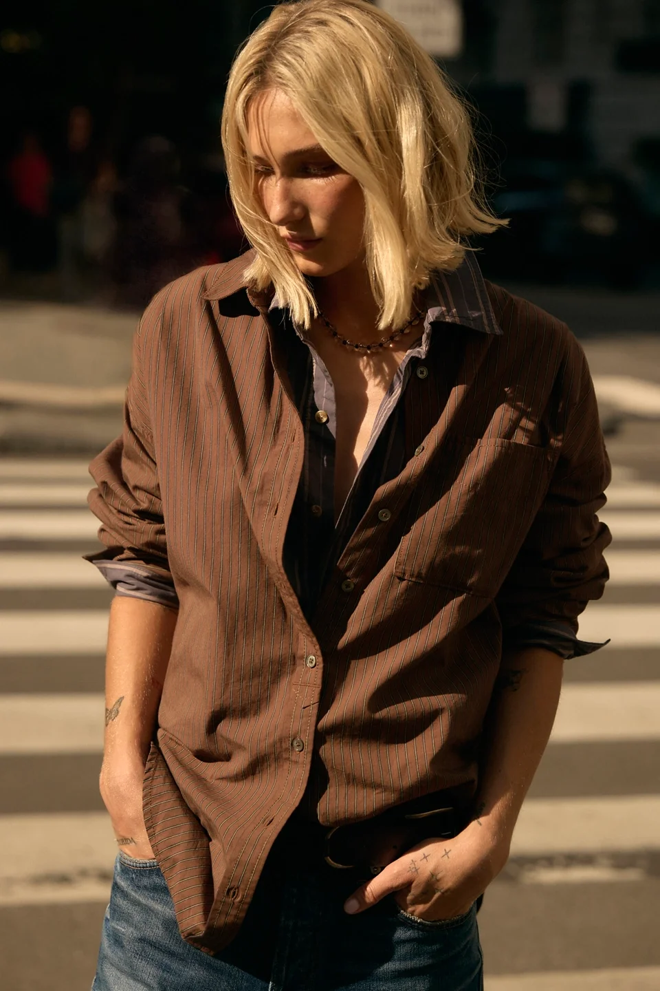 We The Free Lexi Striped Button Down Shirt - 1