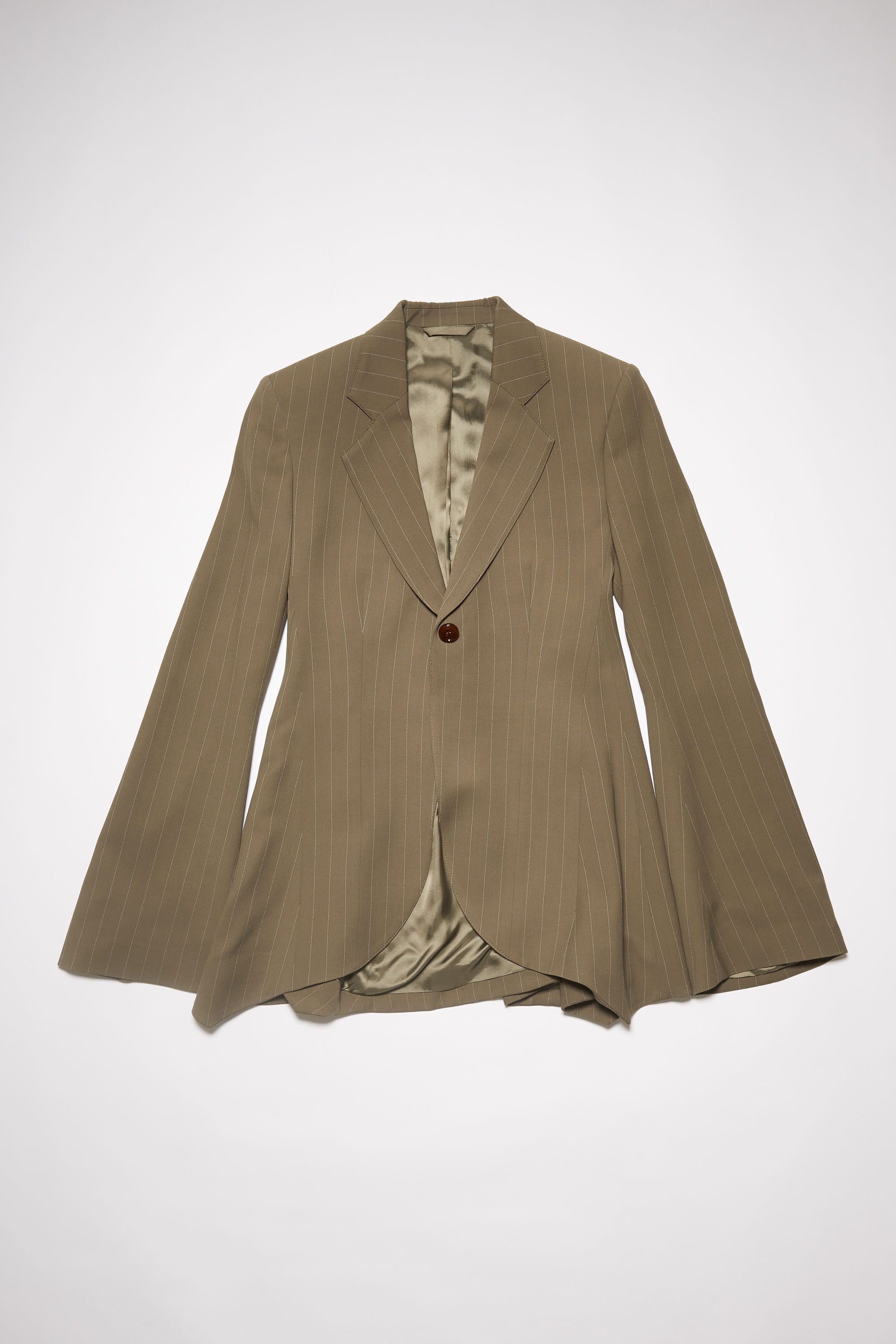 Single-breasted suit jacket - Khaki green - 7
