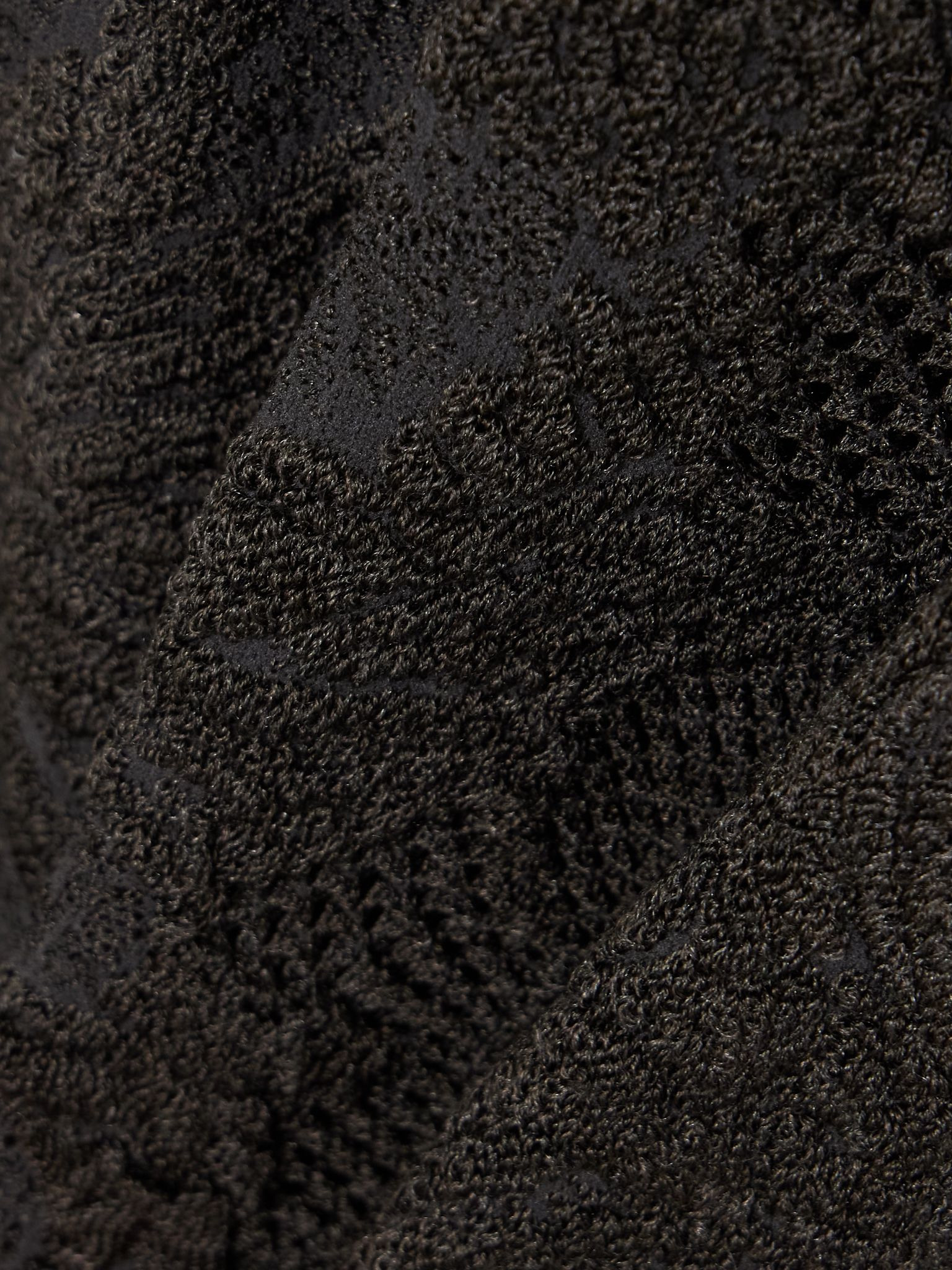 Silk-blend jacquard-knit midi dress Dark gray - 4