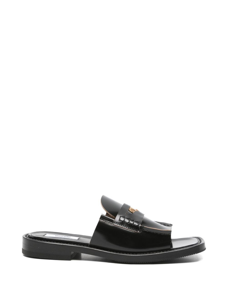 square-toe flat sandals 1