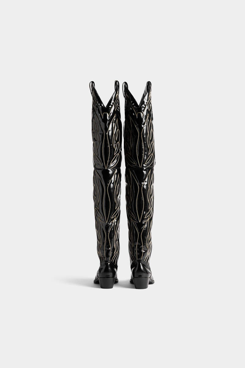 DSQUARED2 D2 OVER-THE-KNEE COWBOY BOOTS outlook