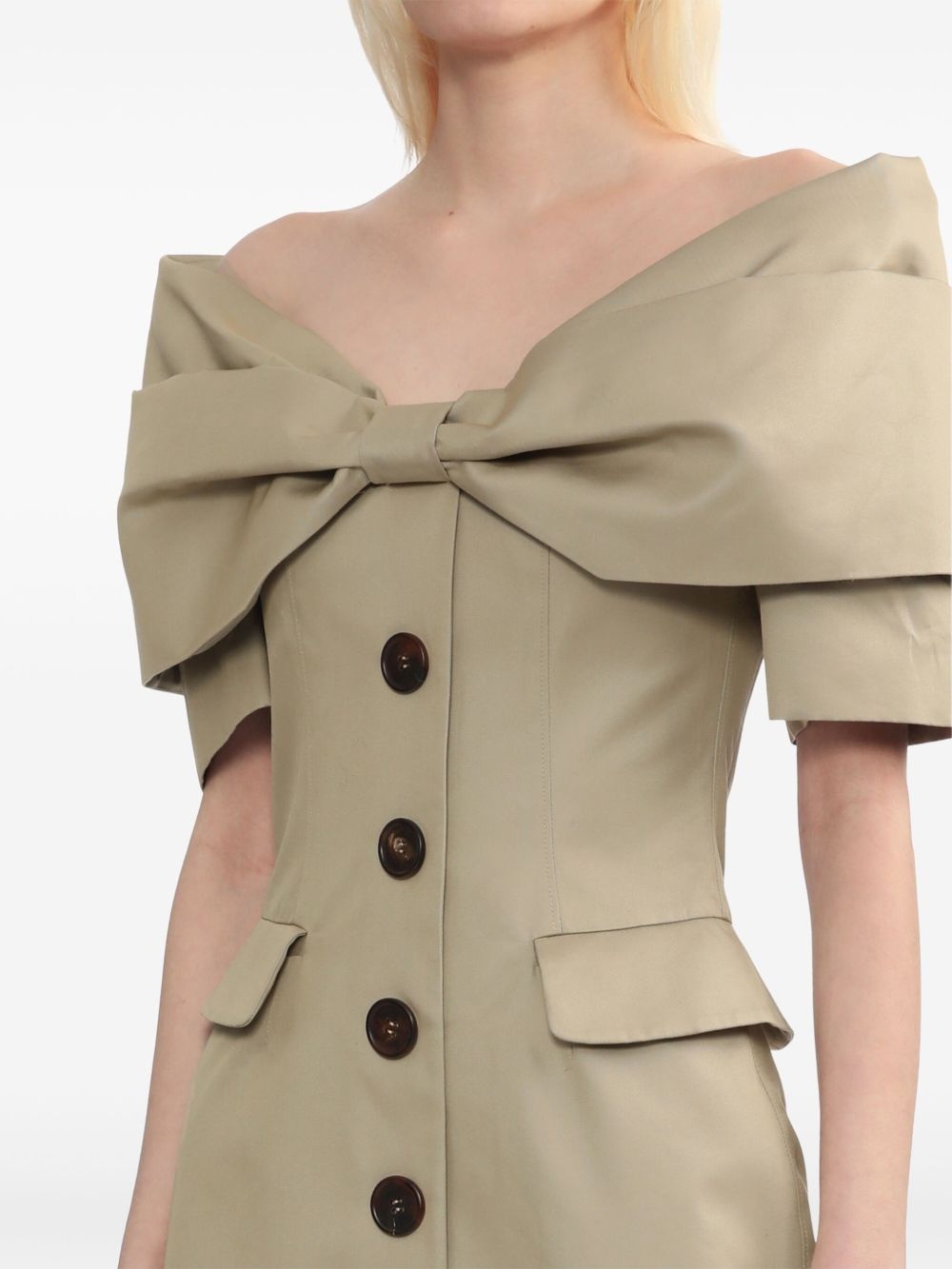 oversize bow dress - 5