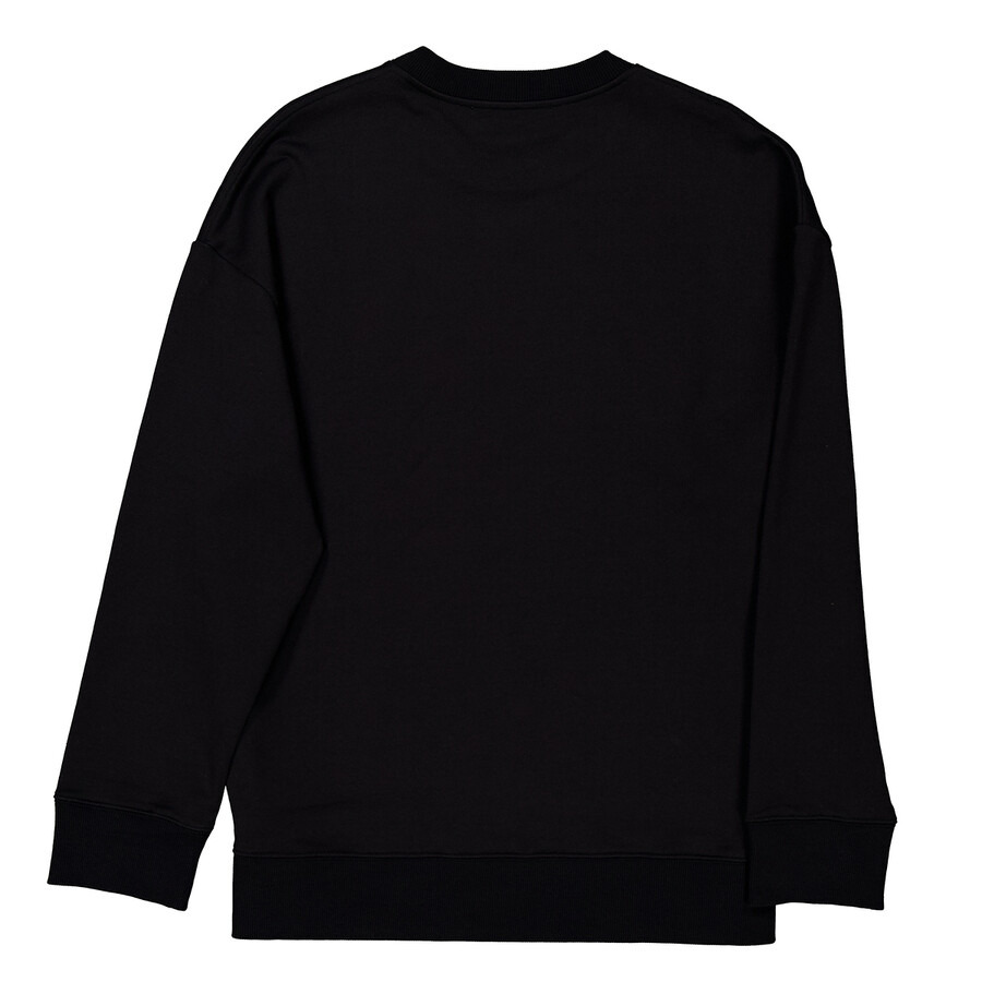 Stella McCartney Black Rhinestone Logo Sweatshirt - 6