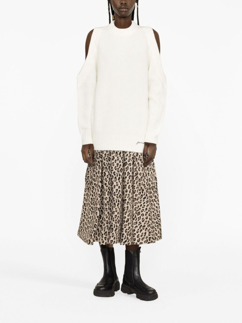 GANNI cold-shoulder jumper outlook