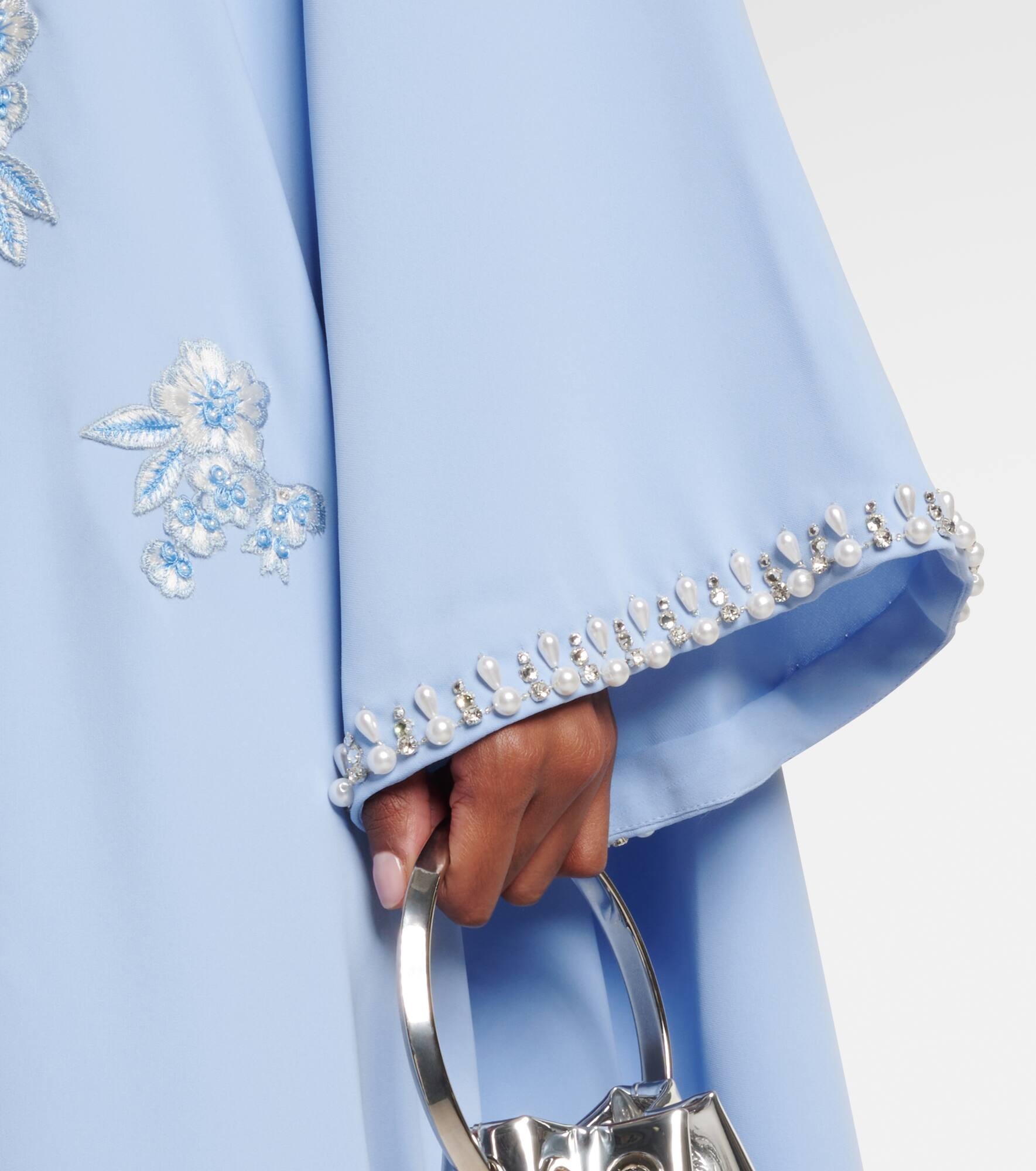 Embellished crêpe kaftan - 5